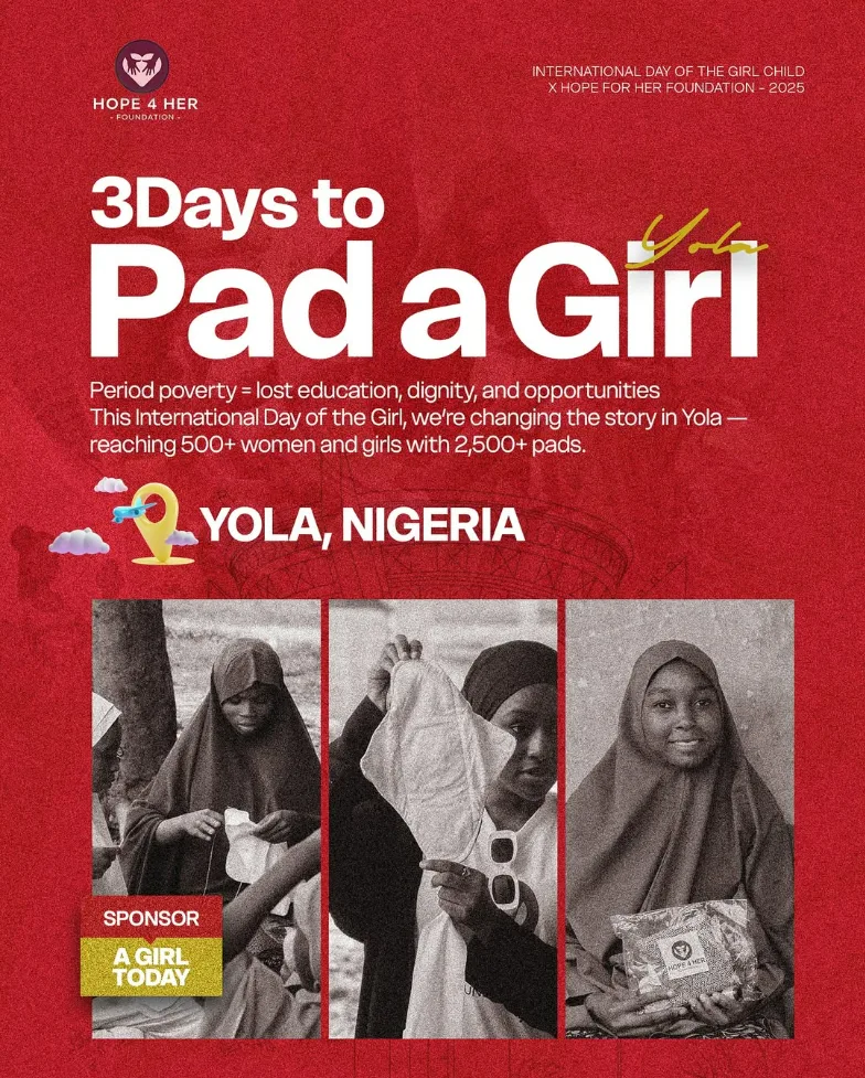 Pad A Girl campaign artwork